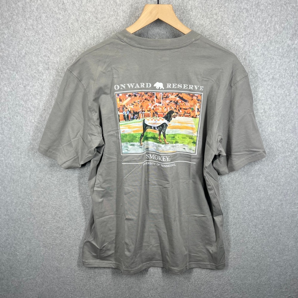 Onward Reserve Smokey Tee 014 Mens M Gray University of Tennessee Graphic NWT